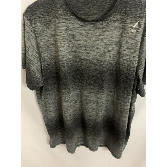 Reebok Men’s 2XL Gray Color Fade Stripe Active Gym Training Shirt - Picture 3 of 5